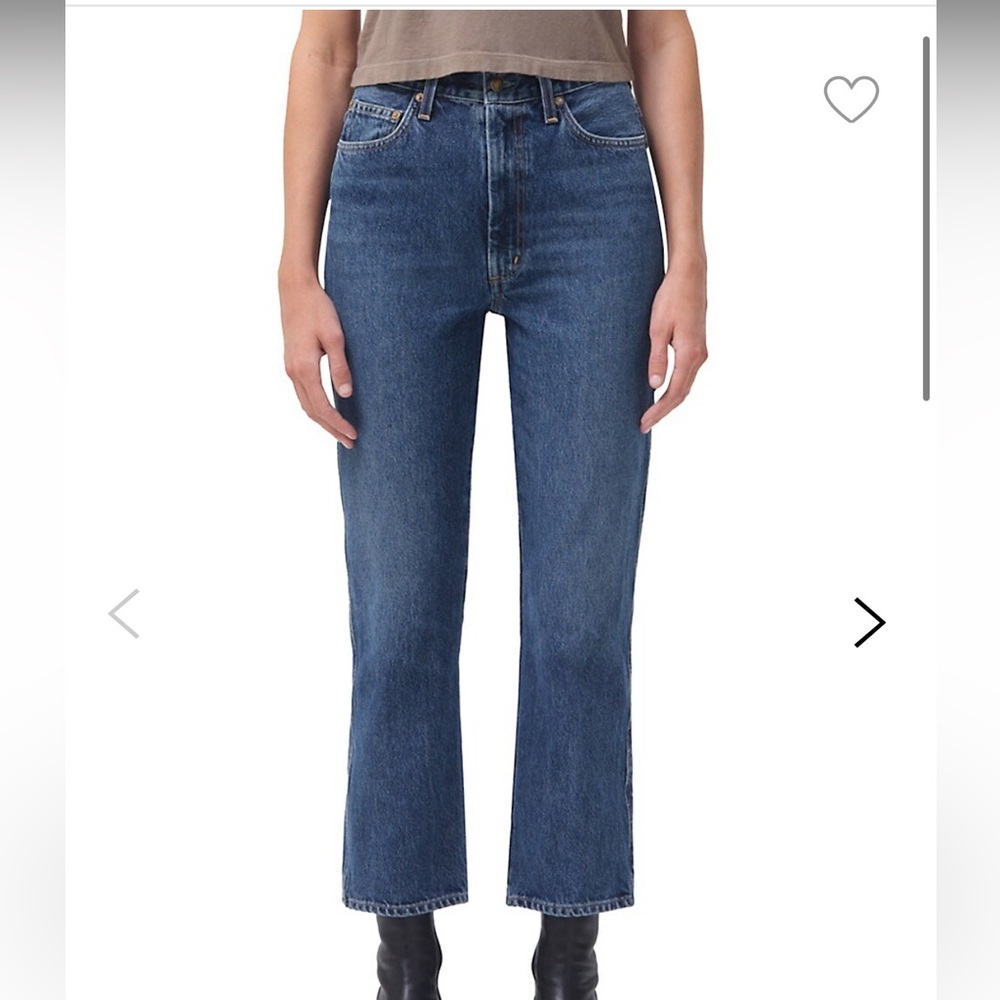 Agolde Pinch Waist Kick in Subdued, size 25